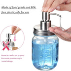 Amolliar Mason Jar Liquid Soap Dispenser Pump, Rustproof Stainless Steel Lid - Image 5