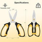 8" Multipurpose Household Steak Scissors – Japanese 420 J2 Stainless Steel - Image 6