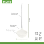 Tovolo Silicone Ladle With Stainless Steel Handle Deep Soup Ladle - Image 6