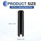 MECCANIXITY 25Pcs Slotted Split Roll Pins 2/5 Inch Dia. 1-4/5 Inch Length 65Mn - Image 2