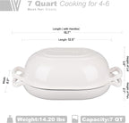 VORRINGARD Enameled Cast Iron Sourdough Bread Oven, Dutch Oven, Loaf Cast Iron - Image 2