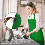 Jubatus 2 Pack Bib Aprons with 2 Pockets Cooking Chef Kitchen Apron - Image 3