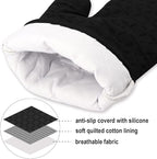 KEGOUU Oven Mitts and Pot Holders 6pcs Set, Kitchen Oven Glove High Heat - Image 3