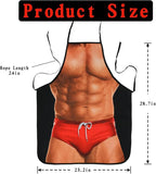 Landisun Apron Kitchen Chef Cooking Gag Gift Creative Funny Grilling Baking - Image 3