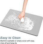 Rnivvi Coffee Mat, Hide Stain Rubber Backed Absorbent Dish Drying Pad - Image 5