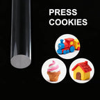 8pcs Acrylic Clay Roller, Plastic Clear Round Tube Roller Pin Polymer Clay Tools - Image 4