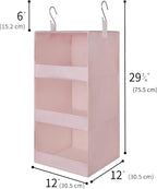 GRANNY SAYS 3 Shelf Hanging Closet Organizers and Storage, Collapsible Closet - Image 3