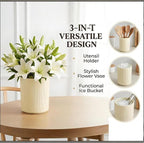 QUELIEN Utensil Holder, 360° Rotating Ceramic Kitchen Utensil Holder - Image 6