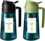 TrendPlain 16oz/470ml Blue Glass Olive Oil Sprayer by TrendPlain