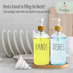 LOOCHICA Clear Glass Soap Dispenser Set - Image 9