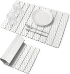 Large Stone Dish Drying Mats for Kitchen Counter, Fast Drying Collapsible Dish by tdcokhe