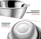 Eatex Mixing Bowls with Measuring Cups & Measuring Spoons 17 Piece Set - Image 5