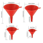 XhjzgcTec 8 Pcs Plastic Funnel Set, Oil Funnels - Image 2