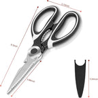 SZHLUX 2-Pack Kitchen Scissors Heavy Duty, Premium Sharp Kitchen Shears - Image 3