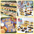 LemonRoad 240 Sets Black, Gold Mini Loaf Pan with Lids and Spoons - Image 5
