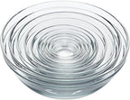 Duralex Le Gigogne Glass Mixing Bowl Set – 10-Piece Clear Stackable Prep Bowls - Image 2
