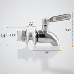 Stainless Steel Spigot for Beverage Dispenser – Leak-Proof Replacement Spigot - Image 2