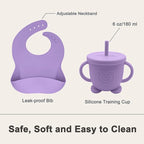 Silicone Baby Feeding Set | Baby Led Weaning Supplies Includes Suction Bowls - Image 6