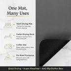 Dish Drying Mat Super Absorbent – 16" x 18" Coffee Mat - Image 4