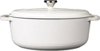 Lodge 7 Quart Enameled Cast Iron Oval Dutch Oven - Image 2