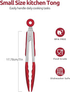 600ºF Heat Resistant Kitchen Tong: U-Taste 7 inch Silicone Cooking Tong - Image 2