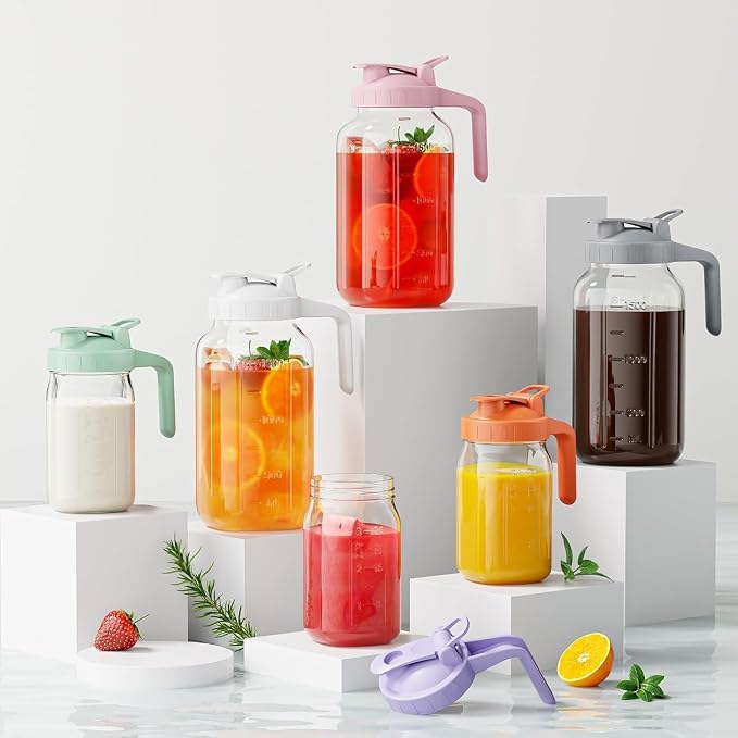 Breast Milk Pitcher - 32 oz Glass Mason Jar - Image 6