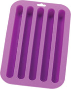 HIC Kitchen Silicone Water Bottle Ice Tray, Makes 5 Long Ice Sticks by HIC