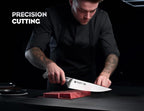 WIZEKA Kitchen Knife Set with Block: Razor Sharp 15 Pcs Professional Chef Knife - Image 7