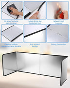 4 Sided Splatter Guard Foldable Stainless Steel Stove Splash Guard 11.8″ Height - Image 5