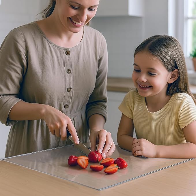 Acrylic Cutting Board with Counter Lip, Non-Slip Dough Mat - Image 9