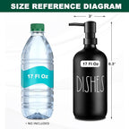 VIMERPA Dish Soap Dispenser, Matte Black Soap Dispenser - Image 2