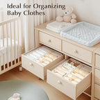 DIMJ Drawer Organizers Clothes, Fabric Closet Organizers and Storage, Shallow - Image 5