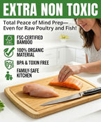 Greener Chef Luxury Bamboo Cutting Board - Image 4