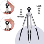Kitchen Tongs Set of 3, Non-Stick Non-Scratch Heat Resistant Tongs - Image 3