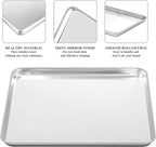 Baking Sheet with Cooling Rack Set, Deedro Stainless Steel Cookie Half Sheets - Image 3