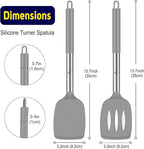 HOTEC Silicone Spatula Set of 2 Heat-Resistant 600°F & BPA-Free Kitchen - Image 5