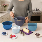 Glad Mixing Bowls with Pour Spout, Dishwasher Safe Kitchen Cooking and Baking - Image 3