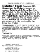 Blue Sprinkles Jimmies 1.98 Pounds Container, Blue Sprinkles For Cupcakes, Cake Sprinkles, Sprinkles For Baking, Ice Cream & More, The Hampton Candy Company - Image 2