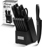 Knife Sets for Kitchen with Block, 15 Pieces Chef Knife Set with Self Sharpening - Image 8