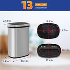 BestOffice | 13 Gallon Trash Can - Image 7