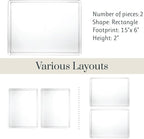 STORi SimpleSort 2-Piece Stackable Clear Drawer Organizer Set | 12" x 9" x 2" - Image 5