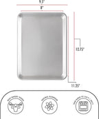 Fat Daddio's SP-QTR Natural Aluminum Quarter Sheet Pan - Image 4