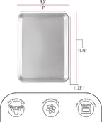 Fat Daddio's Natural Aluminum Quarter Sheet Pan - Image 4