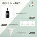 LOOCHICA Black Glass Kitchen Soap Dispenser, Detergent Dispenser or Hands Soap - Image 2