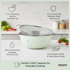 304 Stainless Steel Kitchen Colander Set, 3.5QT Colander - Image 7