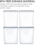 Vtopmart Food Storage Containers 2.5L / 84.5oz, 4 Pieces BPA Free Plastic - Image 5