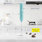 Powerful Milk Frother Handheld Foam Maker, Mini Whisk Drink Mixer - Image 3