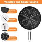 Silicone Splatter Screen for Frying Pan, Grease Splatter Guard, Heat-Resistant - Image 3