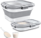 Komzon Rice Storage Container, Collapsible Airtight Food Storage Containers by Komzon
