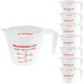 8 Pcs 1 Cup Capacity Plastic Measuring Cup, 8 Oz/250 ml Clear Graduated by Unknown